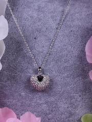 Цирконовая подвеска Heart с цепочкой из Посеребренная бижутерия, Цирконий от  1