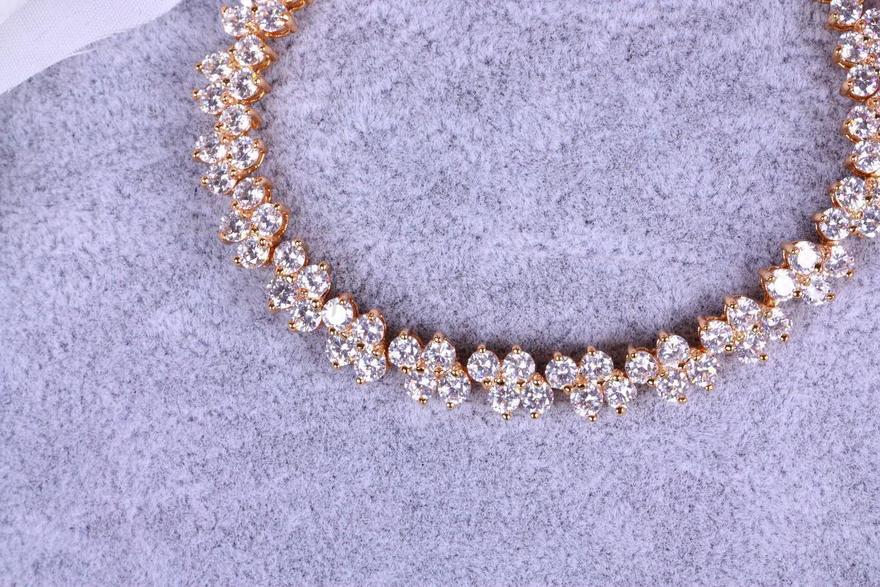 Браслет на невестину ручку с цирконами из Позолоченная бижутерия от  3