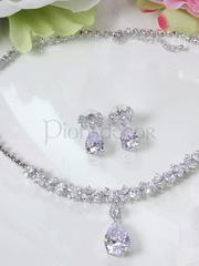 Комплект с цирконами Bow из Посеребренная бижутерия от  1