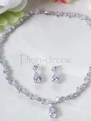 Комплект Rain с цирконами из Посеребренная бижутерия от  1