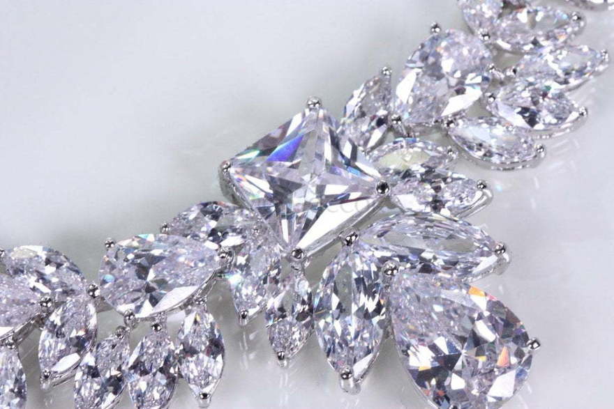 Комплект с цирконами Verona из Посеребренная бижутерия от  4