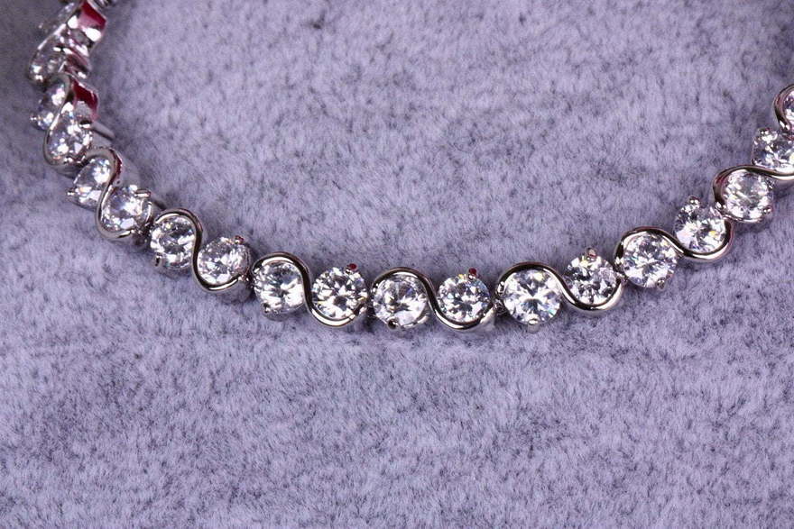 Браслет Francisca с цирконами из Посеребренная бижутерия от  3