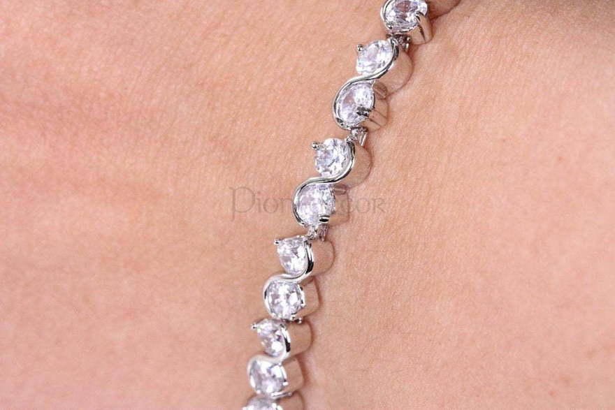 Браслет Francisca с цирконами из Посеребренная бижутерия от  5