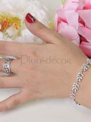 Браслет Cannes с цирконами из Посеребренная бижутерия от  2