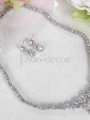 Комплект Maria с цирконами из Посеребренная бижутерия от  1