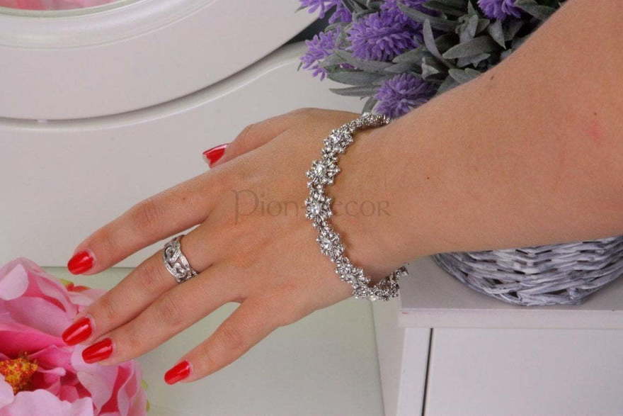 Браслет Aimee из Посеребренная бижутерия от  2