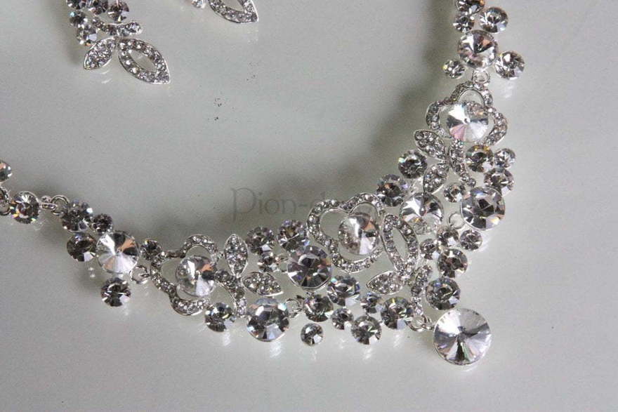 Колье и серьги Визави из Посеребренная бижутерия от  2