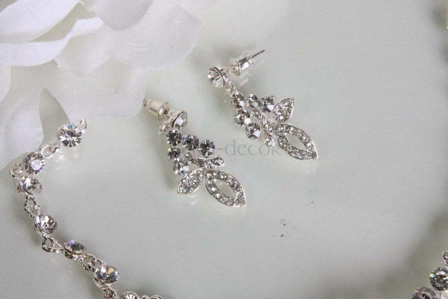 Колье и серьги Визави из Посеребренная бижутерия от  3