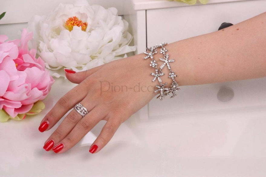 Браслет Цветочная поляна siver из Посеребренная бижутерия от  2