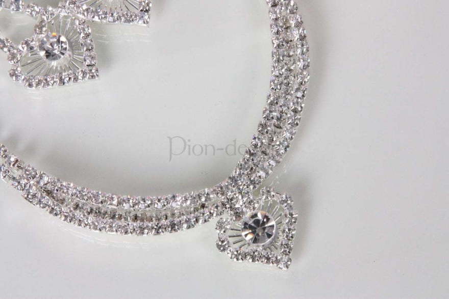 Комплект Сердечко из Посеребренная бижутерия от  4