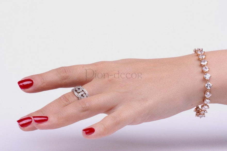 Браслет Ромбики из Позолоченная бижутерия от  2