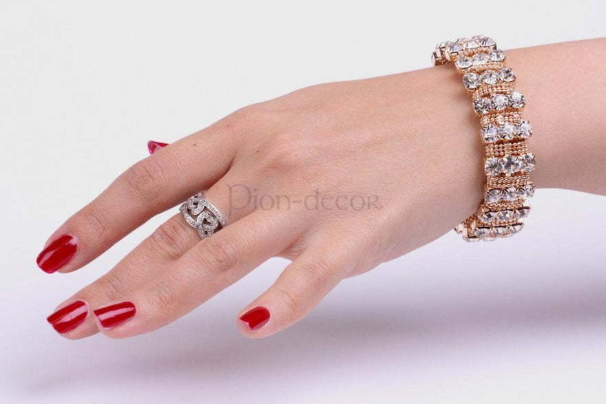 Браслет Золотая полоса из Позолоченная бижутерия от  2