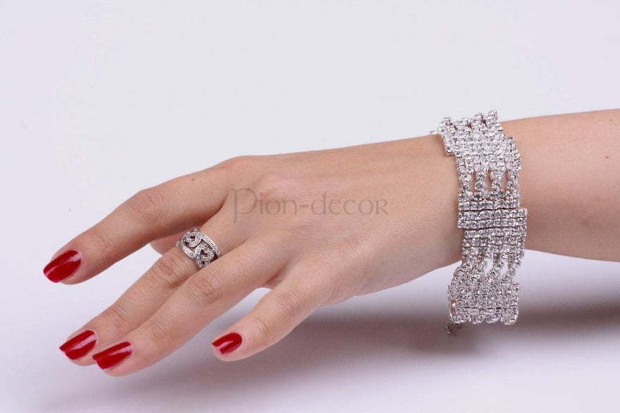 Браслет Венеция - серебристый из Посеребренная бижутерия от  2