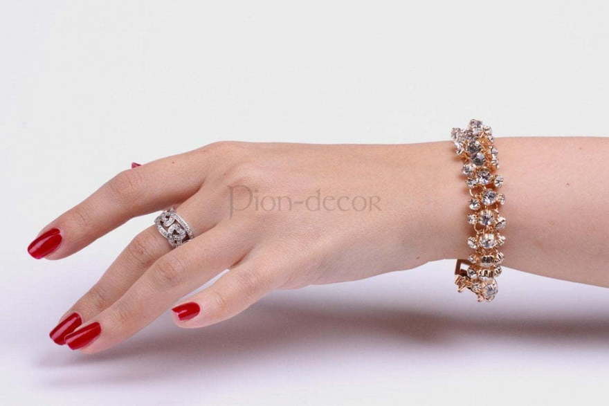 Браслет Пушистый из Позолоченная бижутерия от  2