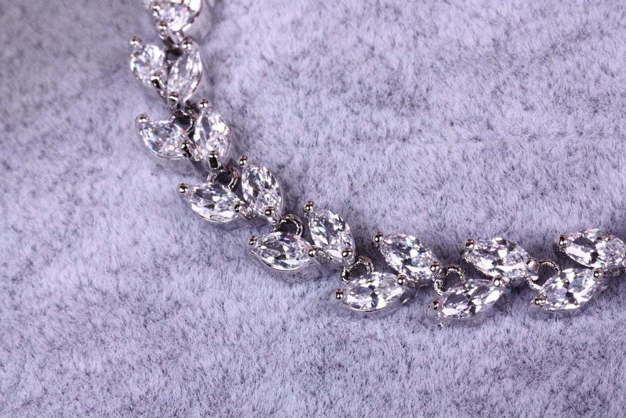 Браслет с цирконами Lilu из Посеребренная бижутерия от  4