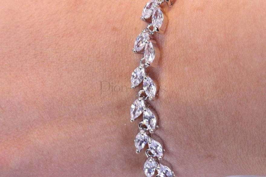 Браслет с цирконами Lilu из Посеребренная бижутерия от  5