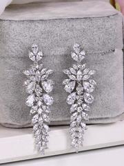 Серьги с цирконами Josefa из Посеребренная бижутерия от  1