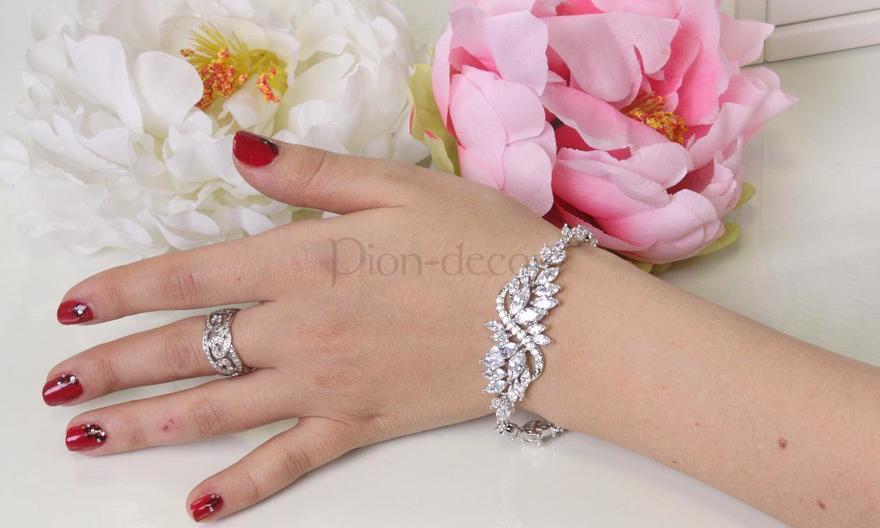 Браслет с цирконами Stars из Посеребренная бижутерия от  2