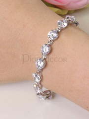 Браслет Isabella с цирконами из Посеребренная бижутерия от  1