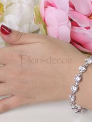 Браслет Isabella с цирконами из Посеребренная бижутерия от  2