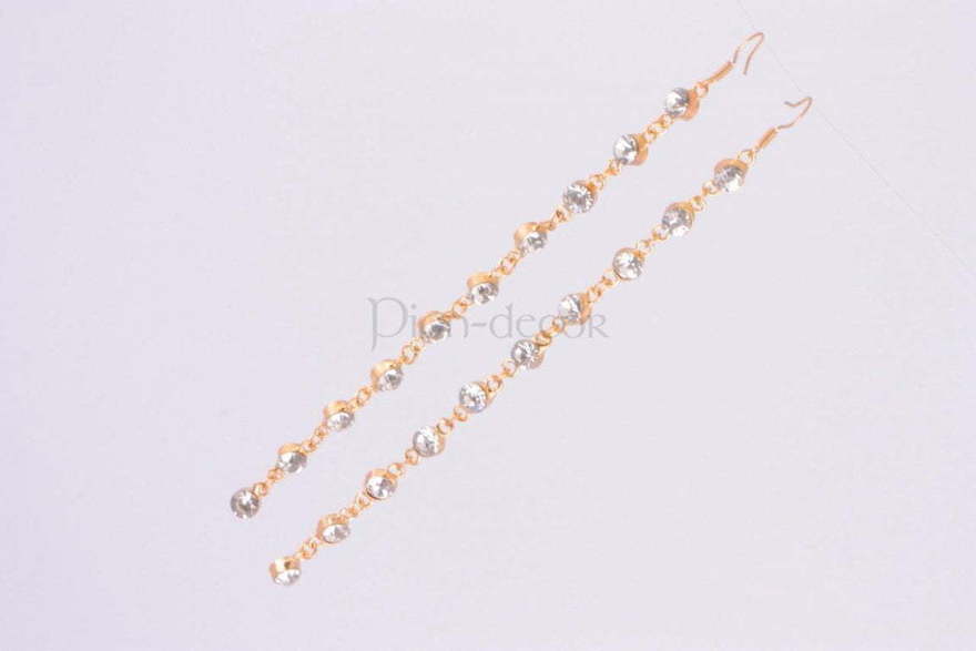 Свадебные серьги из Позолоченная бижутерия от  2