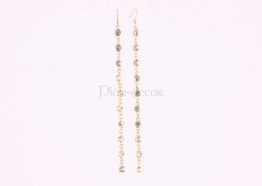 Свадебные серьги из Позолоченная бижутерия от  3