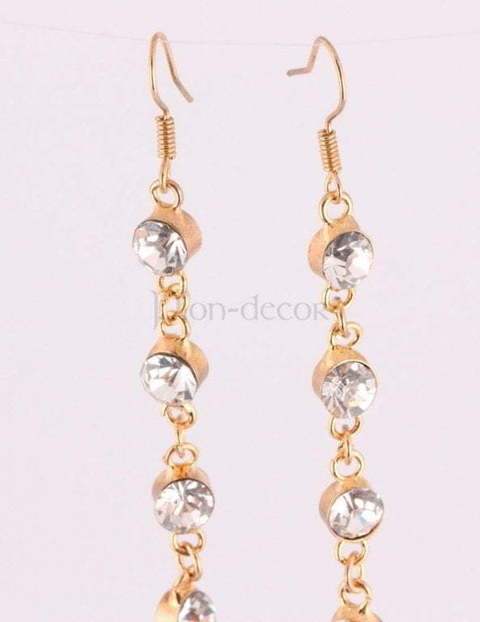 Свадебные серьги из Позолоченная бижутерия от  5