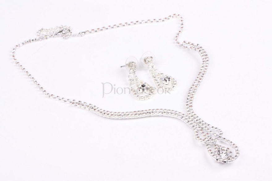 Комплект Капелька из Посеребренная бижутерия от  2