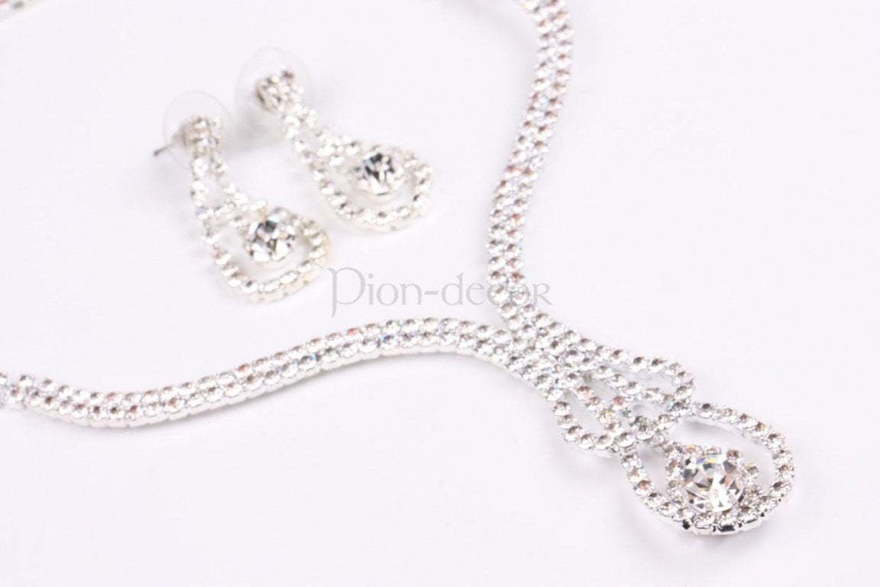 Комплект Капелька из Посеребренная бижутерия от  3