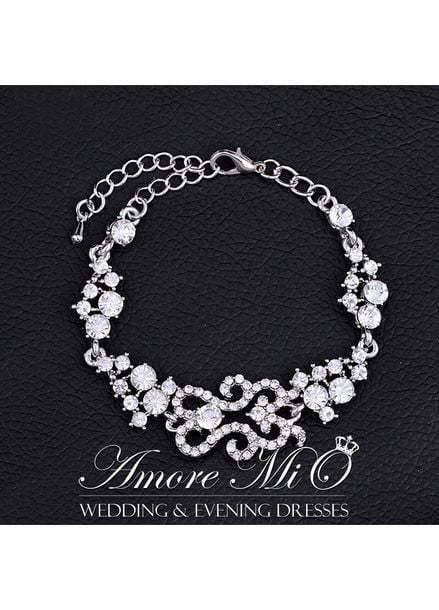 Комплект серьги + браслет К_0193-54 из Посеребренная бижутерия от Свадебный салон Amore Mio 2