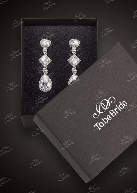 Серьги AL02035 из Посеребренная бижутерия от Свадебный салон To be Bride 3