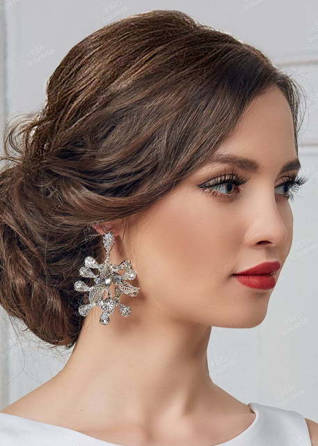 Серьги TB716 из Посеребренная бижутерия от Свадебный салон To be Bride 2