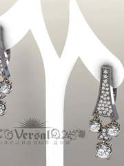 Серьги VGS0267 из Белое золото от Ювелирный Дом Версаль 1