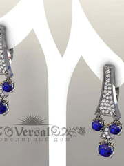Серьги VGS0267 из Белое золото от Ювелирный Дом Версаль 2