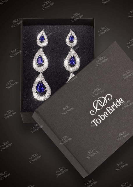 Серьги AL02033 из Посеребренная бижутерия от Свадебный салон To be Bride 3