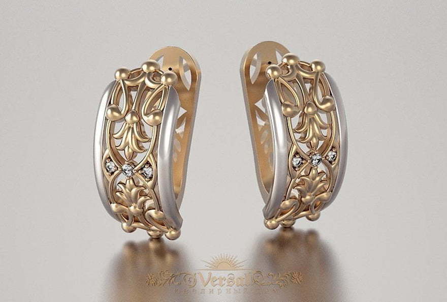 Серьги VGS0167 из Комбинированные от Ювелирный Дом Версаль 4