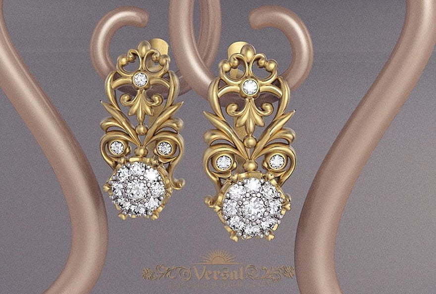 Серьги VGS0139 из Желтое золото от Ювелирный Дом Версаль 4