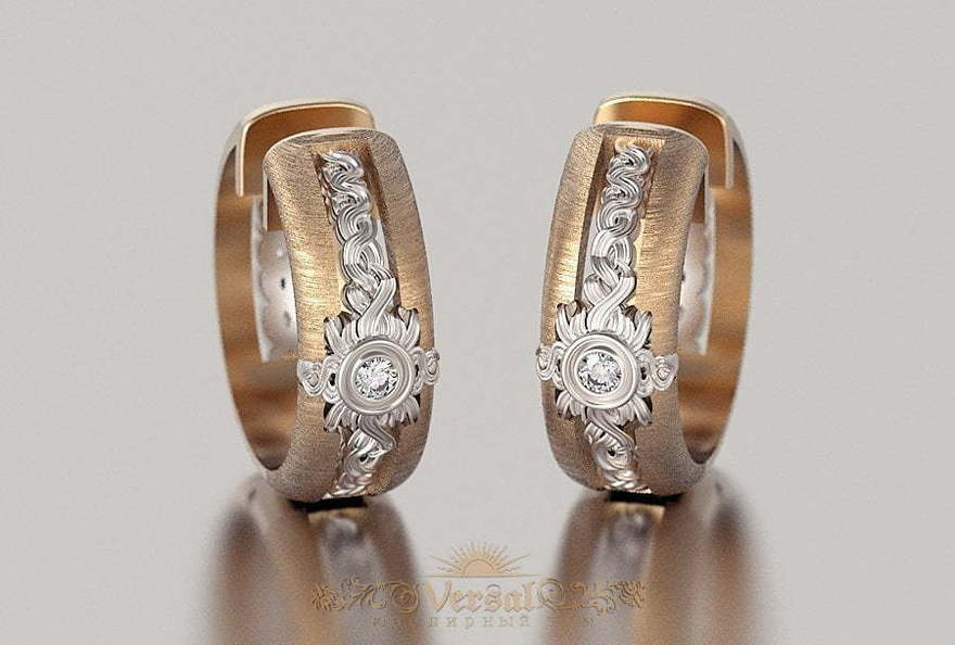 Серьги VGS0142 из Комбинированные от Ювелирный Дом Версаль 3