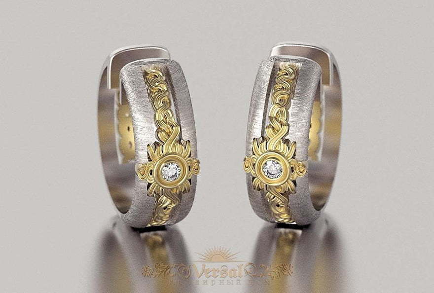 Серьги VGS0142 из Комбинированные от Ювелирный Дом Версаль 4