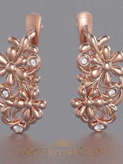 Серьги VGS0010 из Розовое (красное) золото от Ювелирный Дом Версаль 1