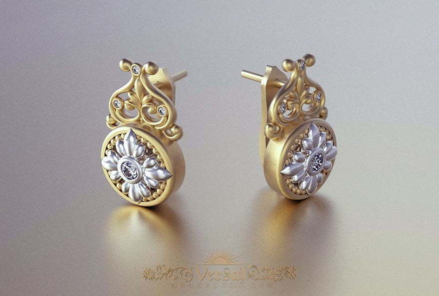 Серьги VGS0154 из Комбинированные от Ювелирный Дом Версаль 2