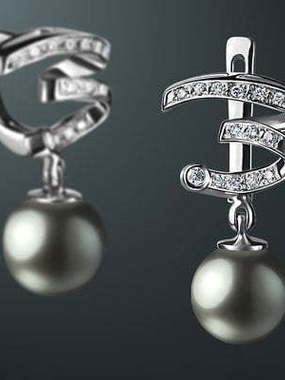 Серьги из Белое золото от Ювелирный салон Jewelry & Diamonds 1