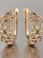 Серьги VGS0148 из Розовое (красное) золото от Ювелирный Дом Версаль 2