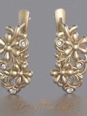 Серьги VGS0010 из Желтое золото от Ювелирный Дом Версаль 2