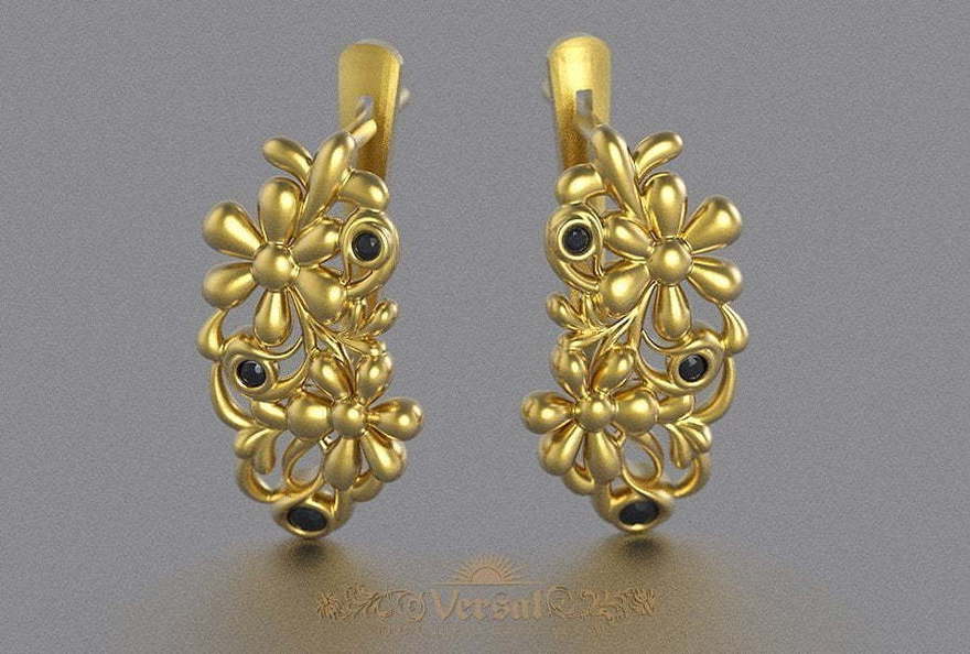 Серьги VGS0010 из Желтое золото от Ювелирный Дом Версаль 3
