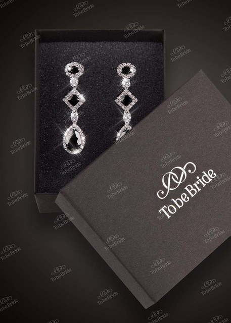 Серьги AL02025 из Посеребренная бижутерия от Свадебный салон To be Bride 3