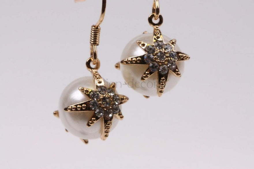 Серьги Жемчужная долина из Позолоченная бижутерия от  2