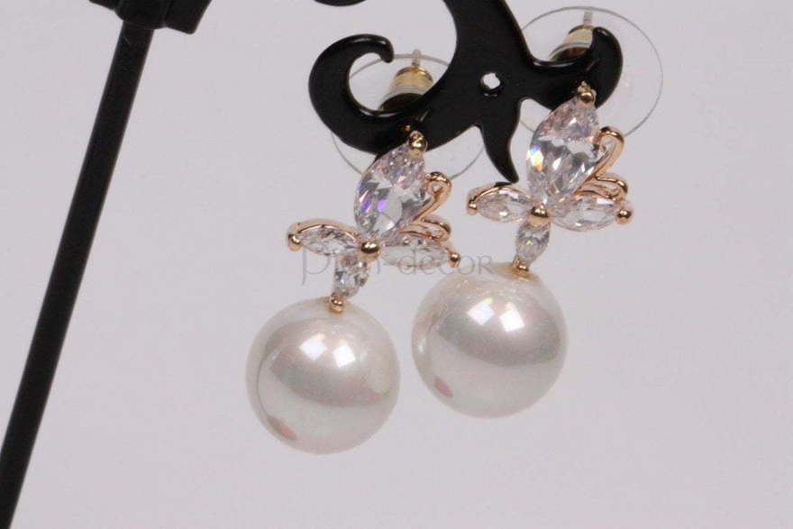 Серьги Жемчужина из Позолоченная бижутерия от  2