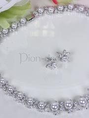 Комплект Perla с цирконами из Посеребренная бижутерия от  1