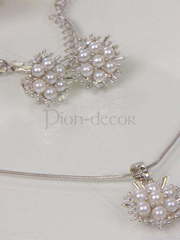 Мини-комплект Жемчужинка из Посеребренная бижутерия от  2